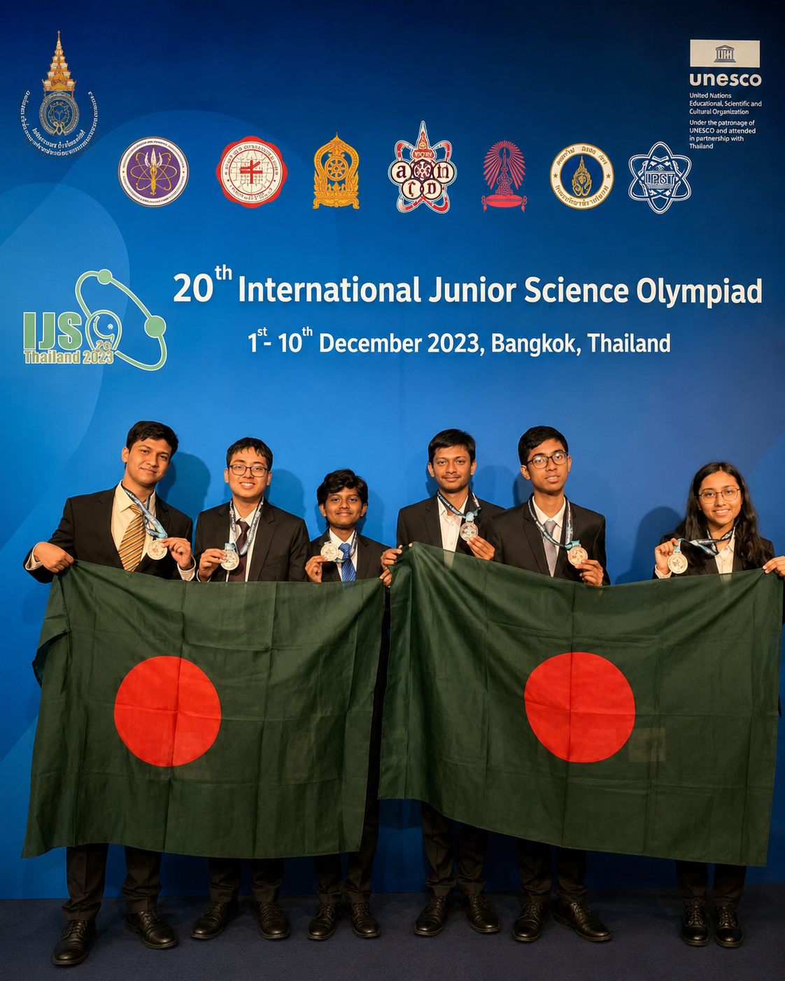 Team Bangladesh at the 20th International Junior Science Olympiad, Bangkok 2023